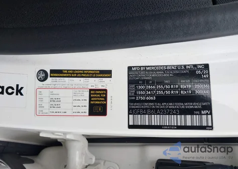 2020 Mercedes-Benz Gle 350 z USA, uszkodzony, nr VIN 4JGFB4JB6LA237243